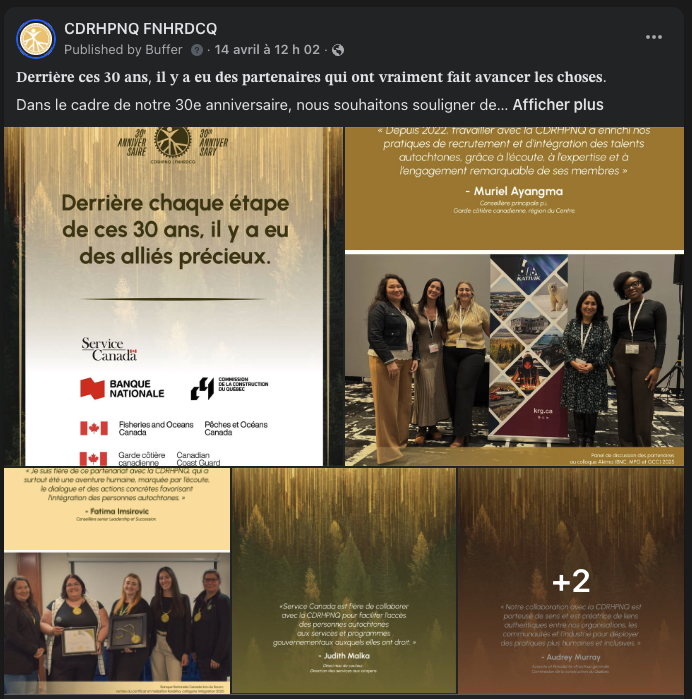 Publication Facebook du 14 avril 2026 sans statistiques